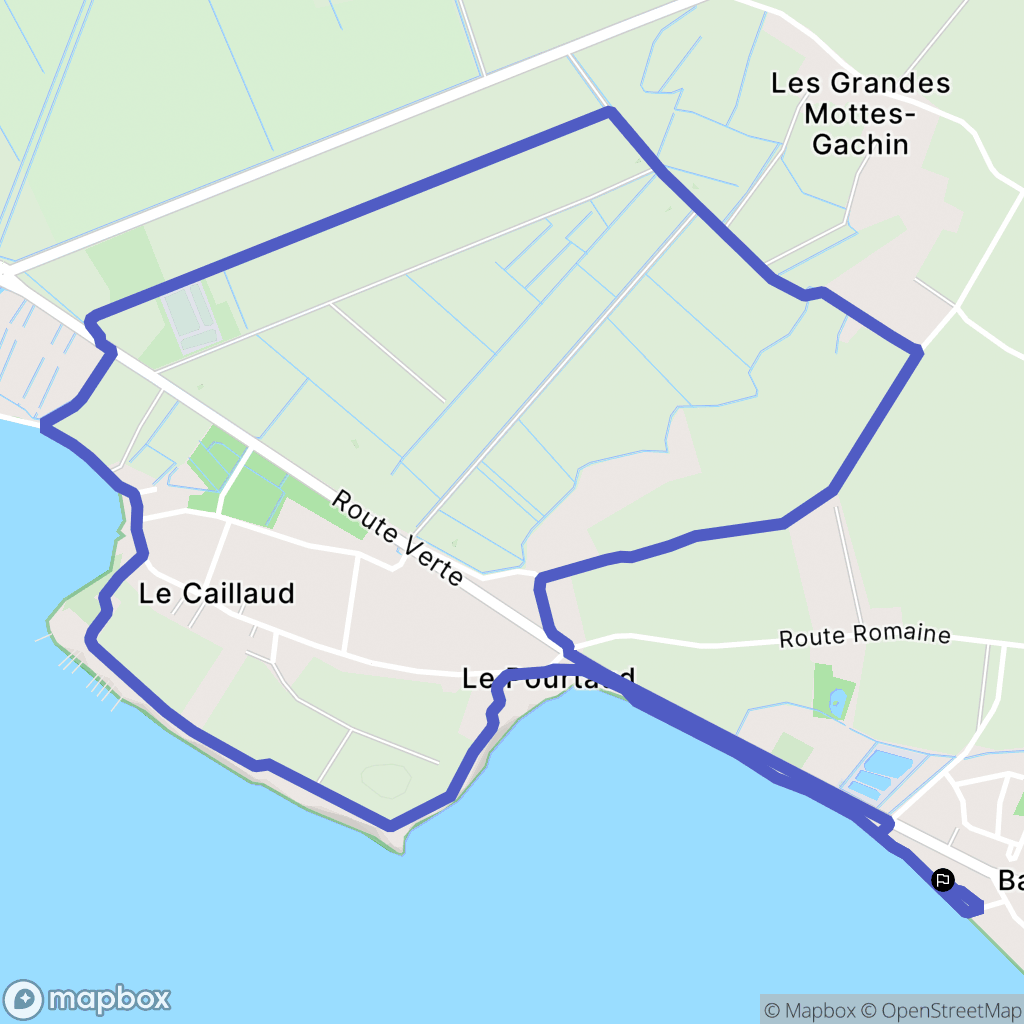 Barzan : carte du parcours de randonnée - France