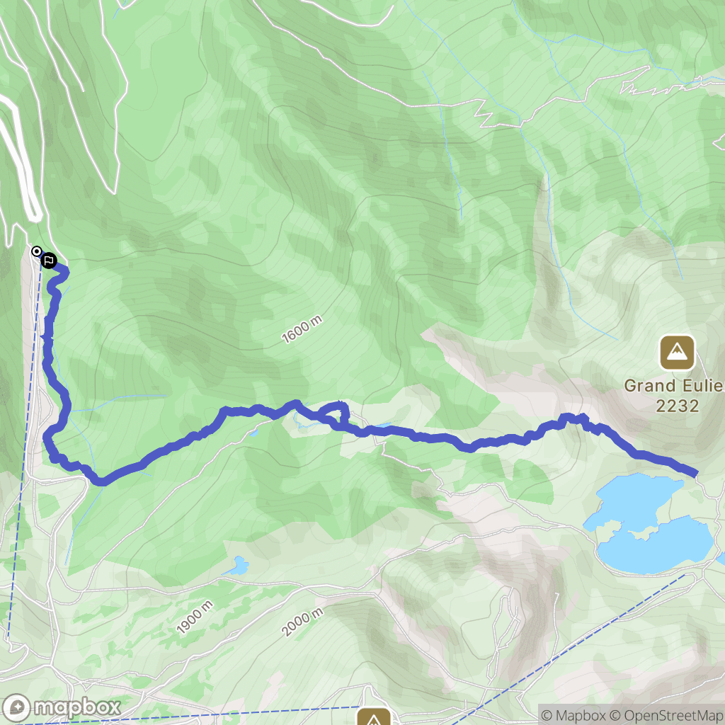 Saint-Martin-d'Uriage : carte du parcours de randonnée - France