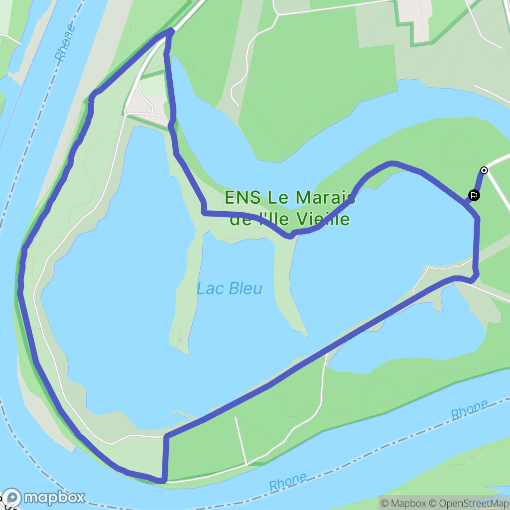 Mondragon : carte du parcours de randonnée - France