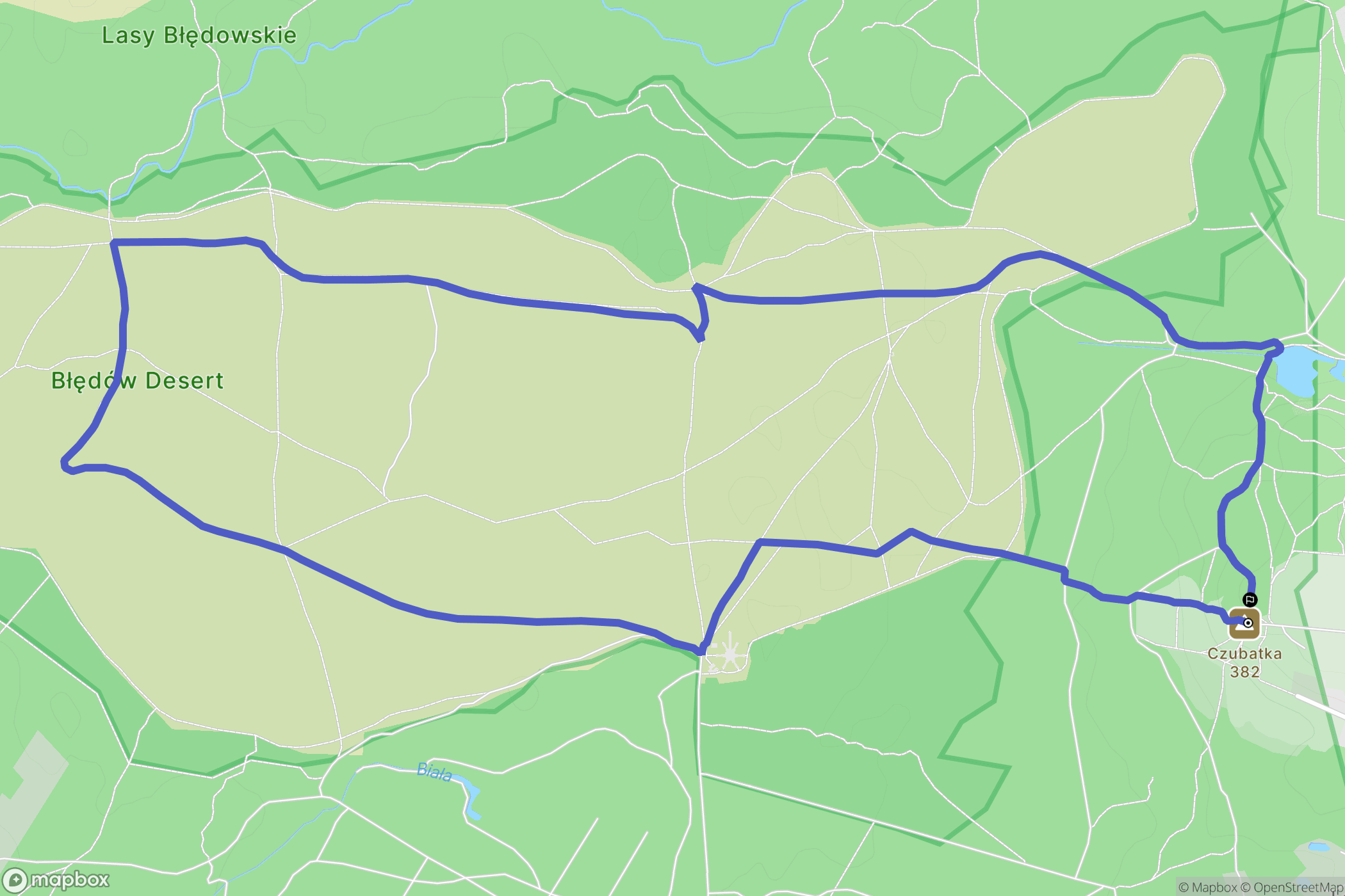 Klucze: mapa trasy - Poland