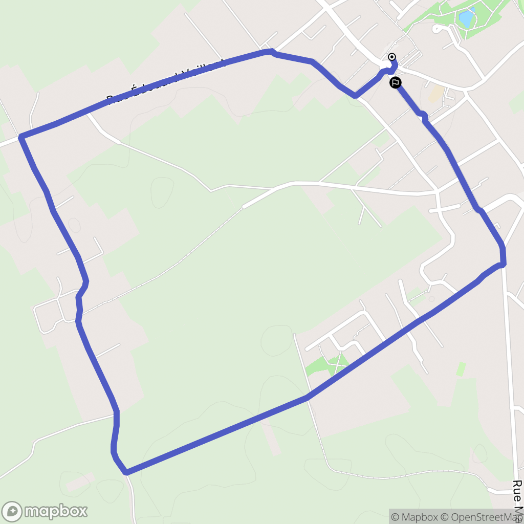 Sainghin-en-Weppes : carte du parcours de randonnée - France