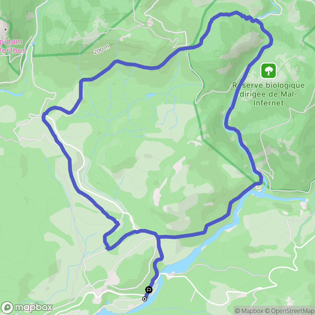 Saint-Raphaël : carte du parcours de randonnée - France
