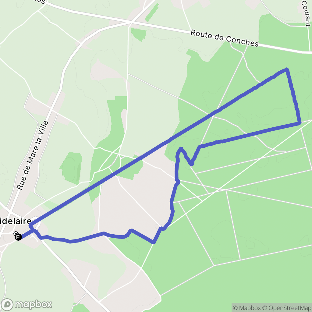 Le Fidelaire : carte du parcours de randonnée - France