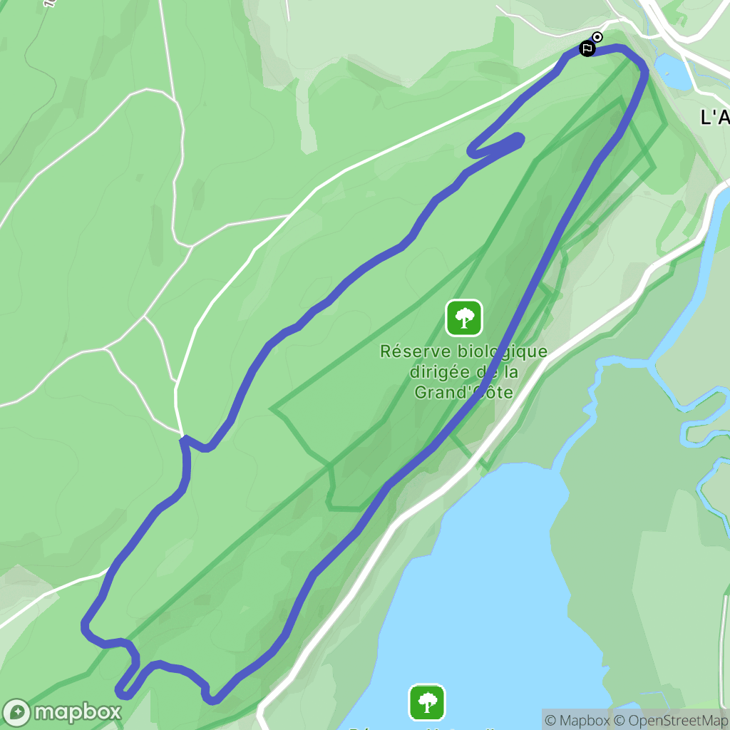 Labergement-Sainte-Marie : carte du parcours de randonnée - France