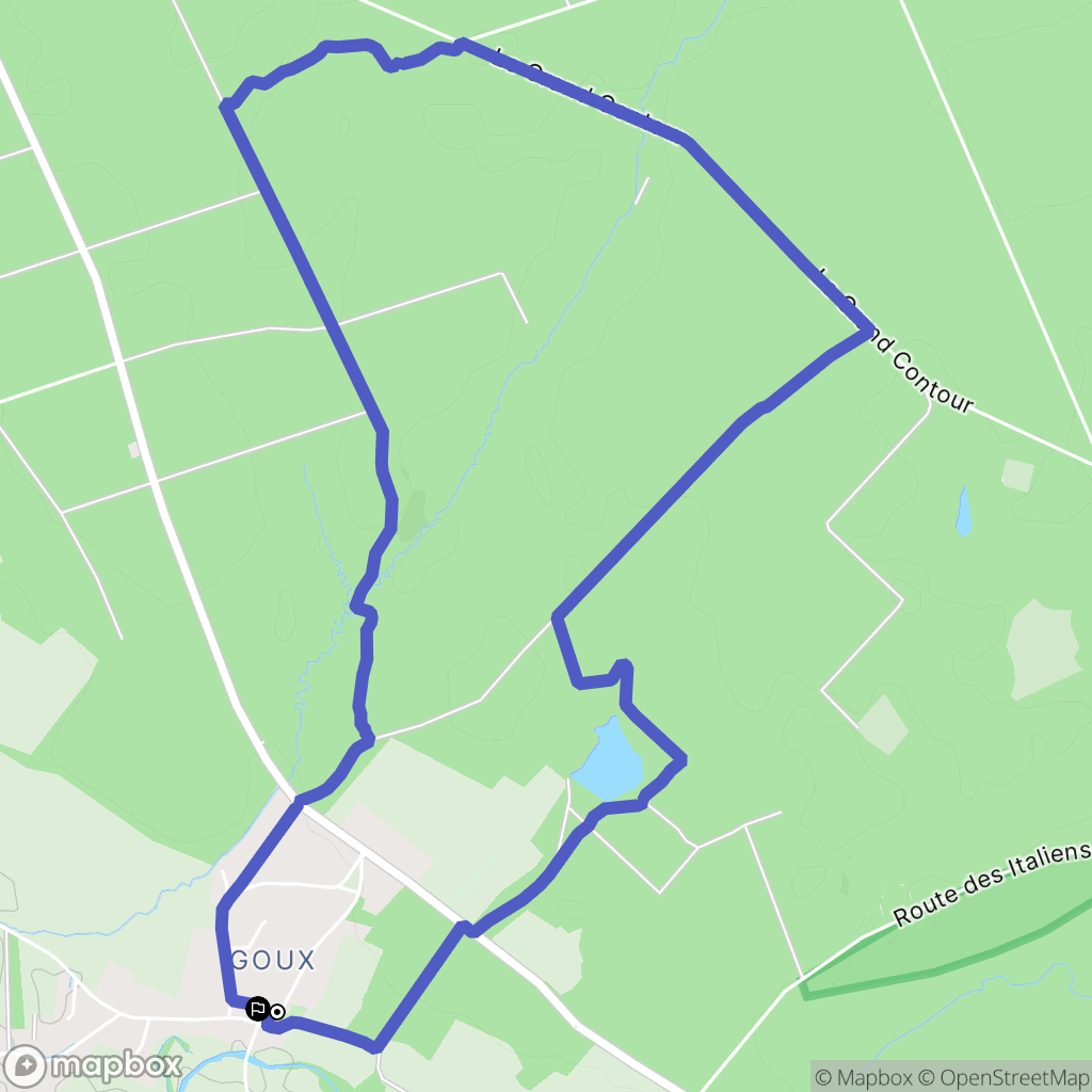 Dole : carte du parcours de randonnée - France