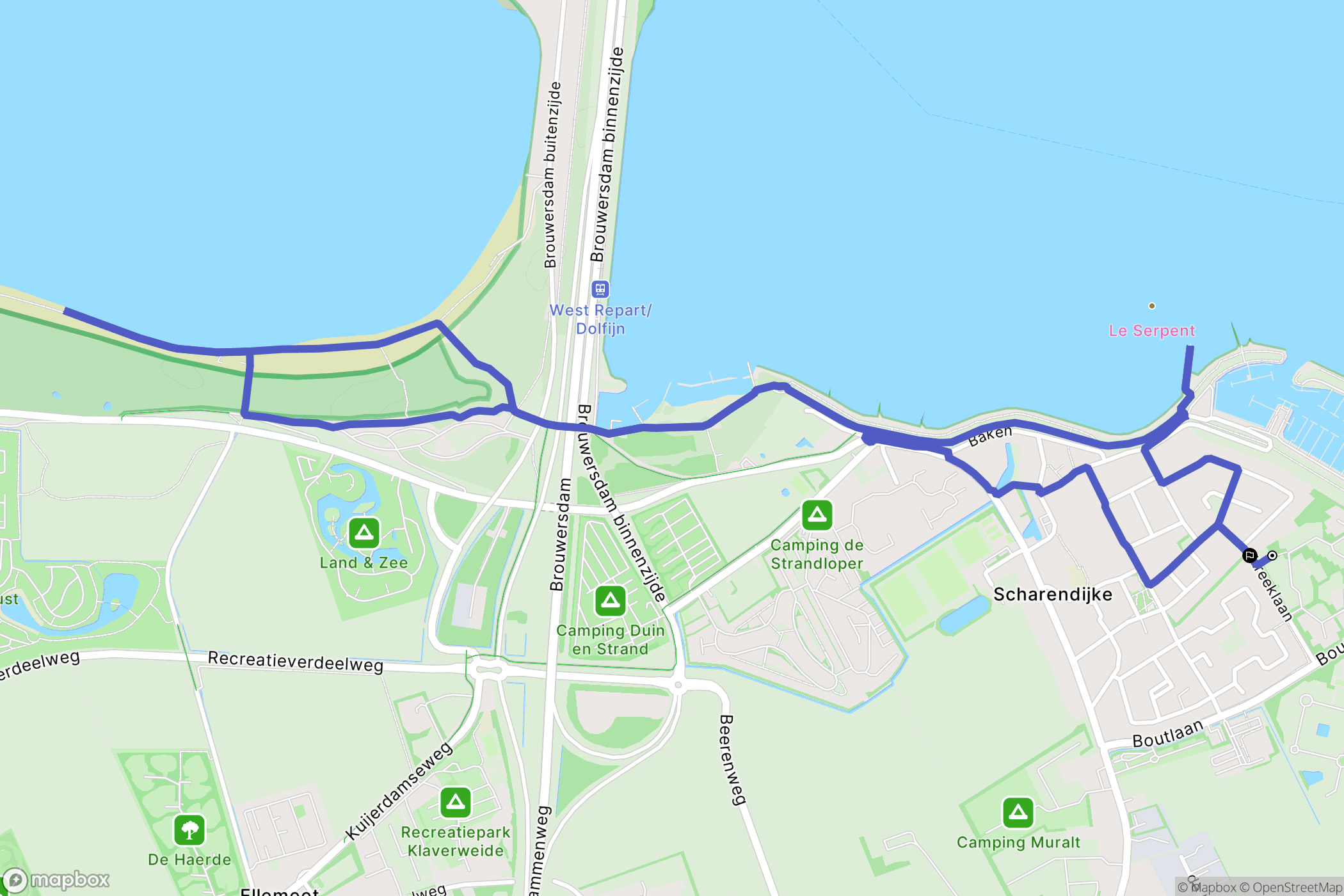 Scharendijke: routekaart voor buitenactiviteiten - Netherlands