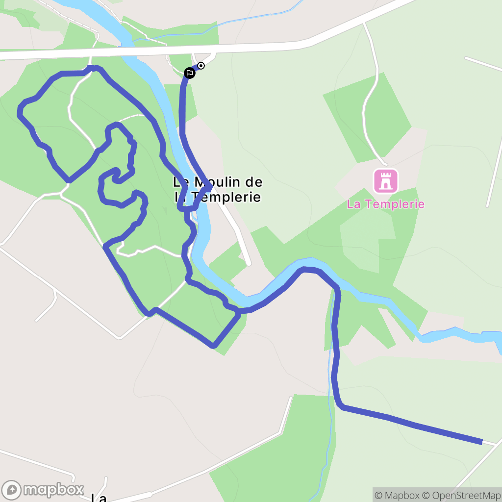 Bazoges-en-Paillers : carte du parcours de randonnée - France