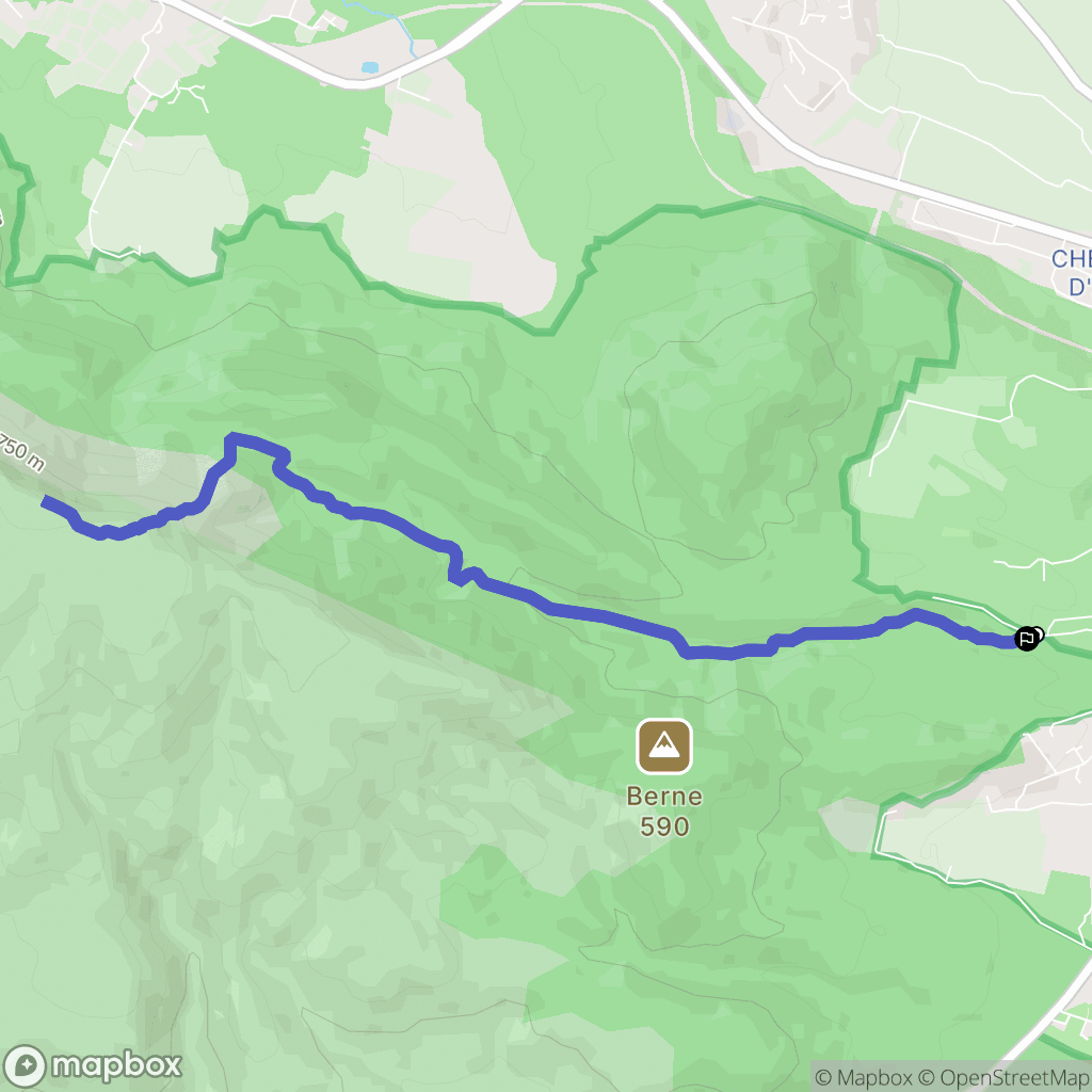 Saint-Maximin-la-Sainte-Baume : carte du parcours de randonnée - France