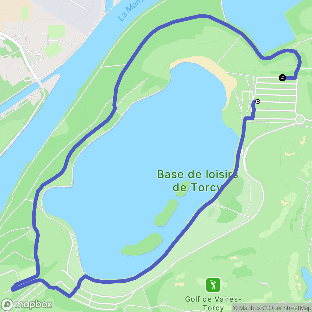 Torcy : carte du parcours de randonnée - France