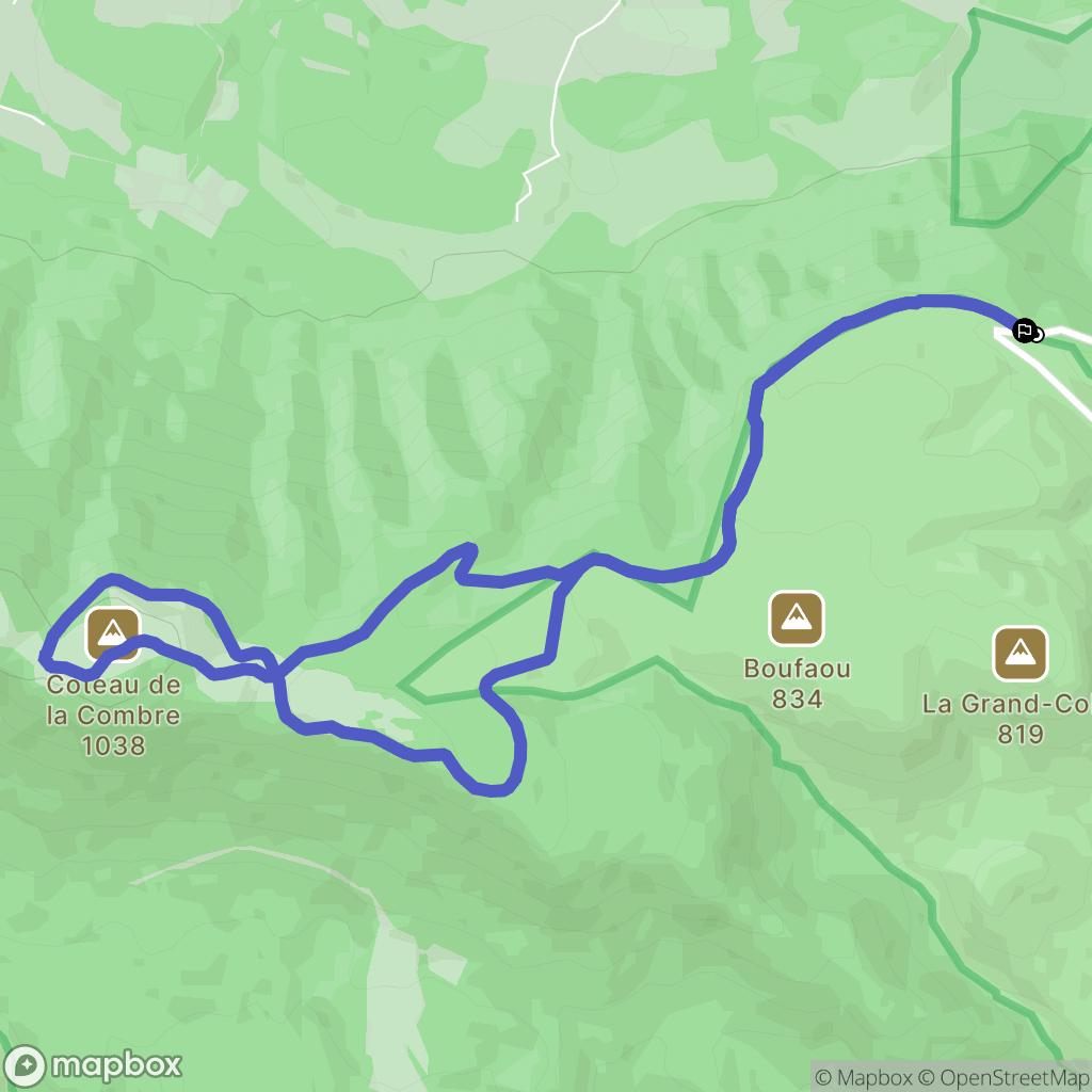 Céreste-en-Luberon : carte du parcours de randonnée - France