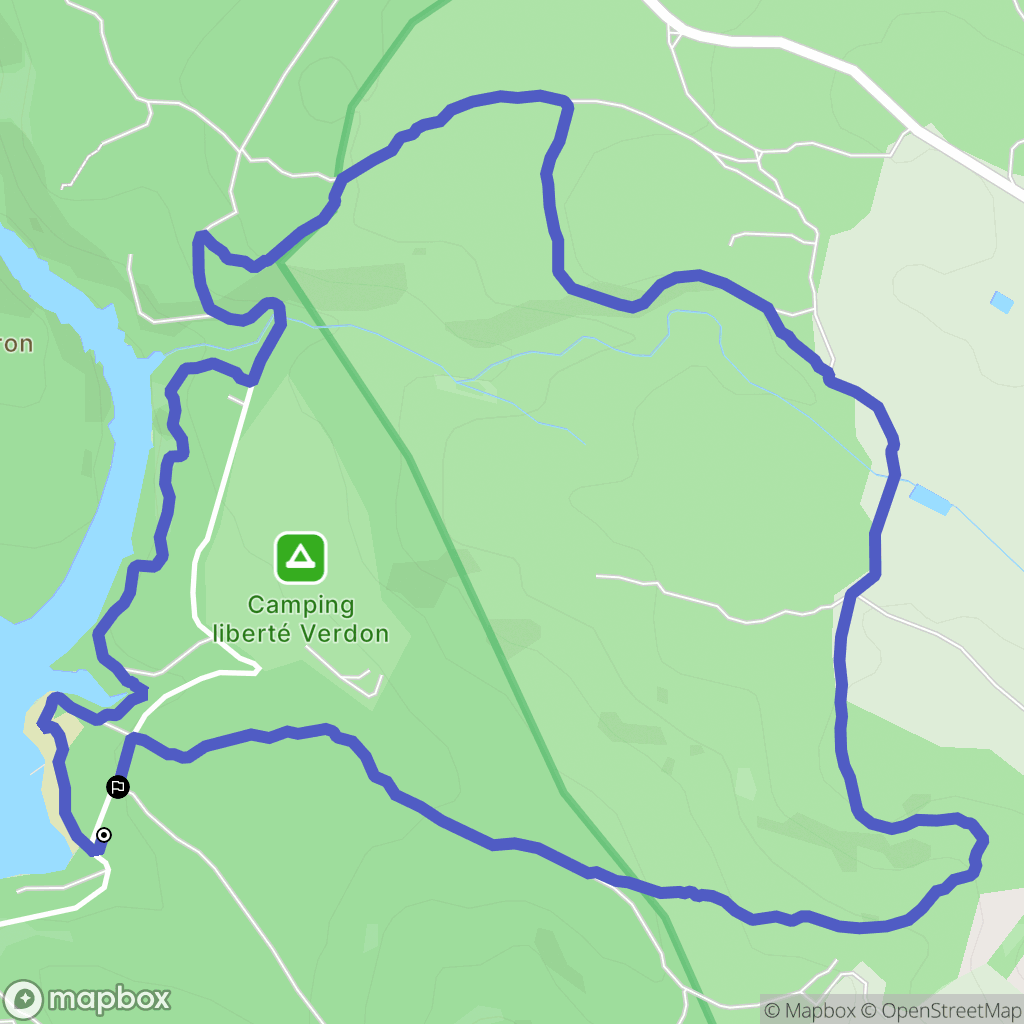 Artignosc-sur-Verdon : carte du parcours de randonnée - France