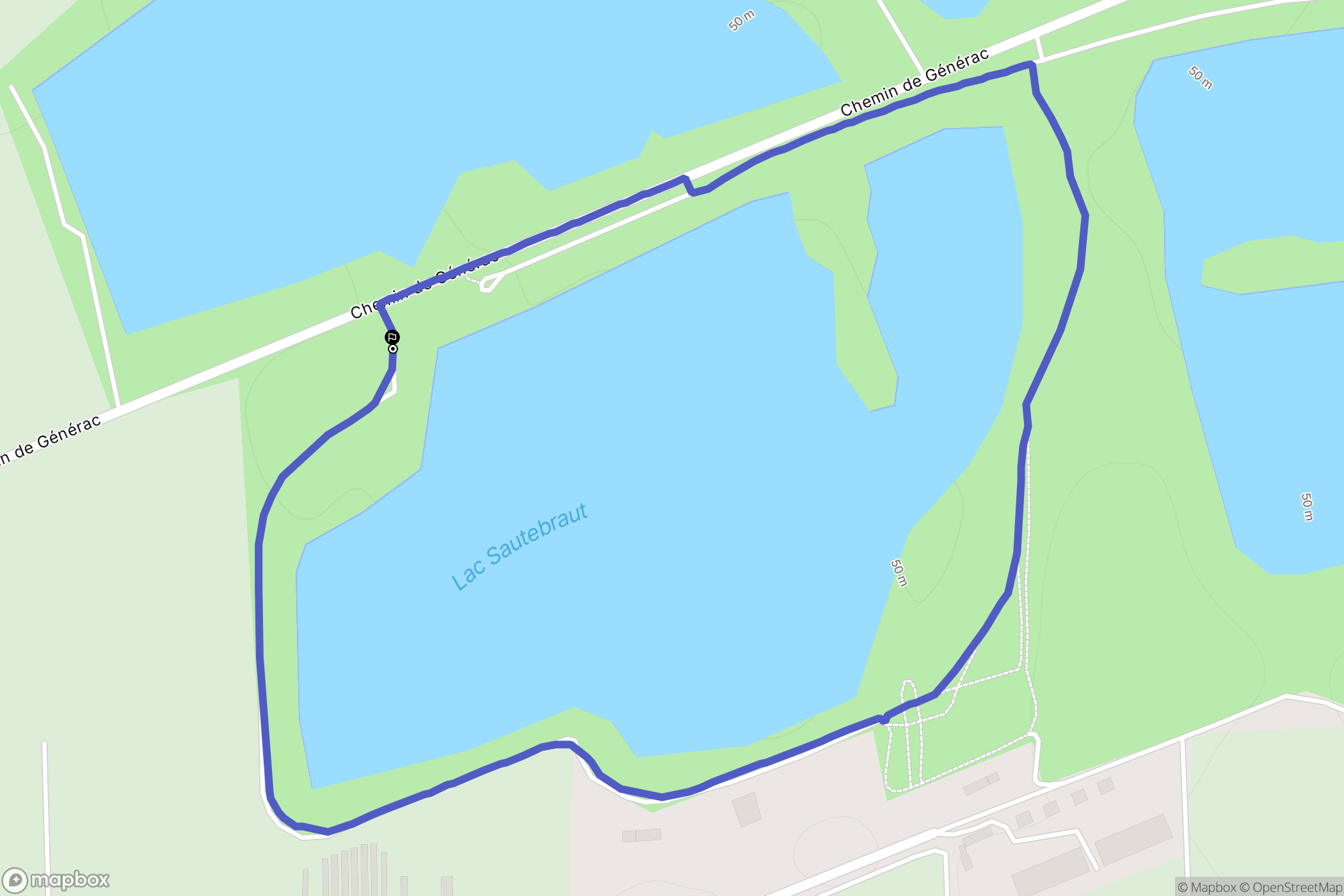 Bellegarde : carte du parcours de randonnée - France