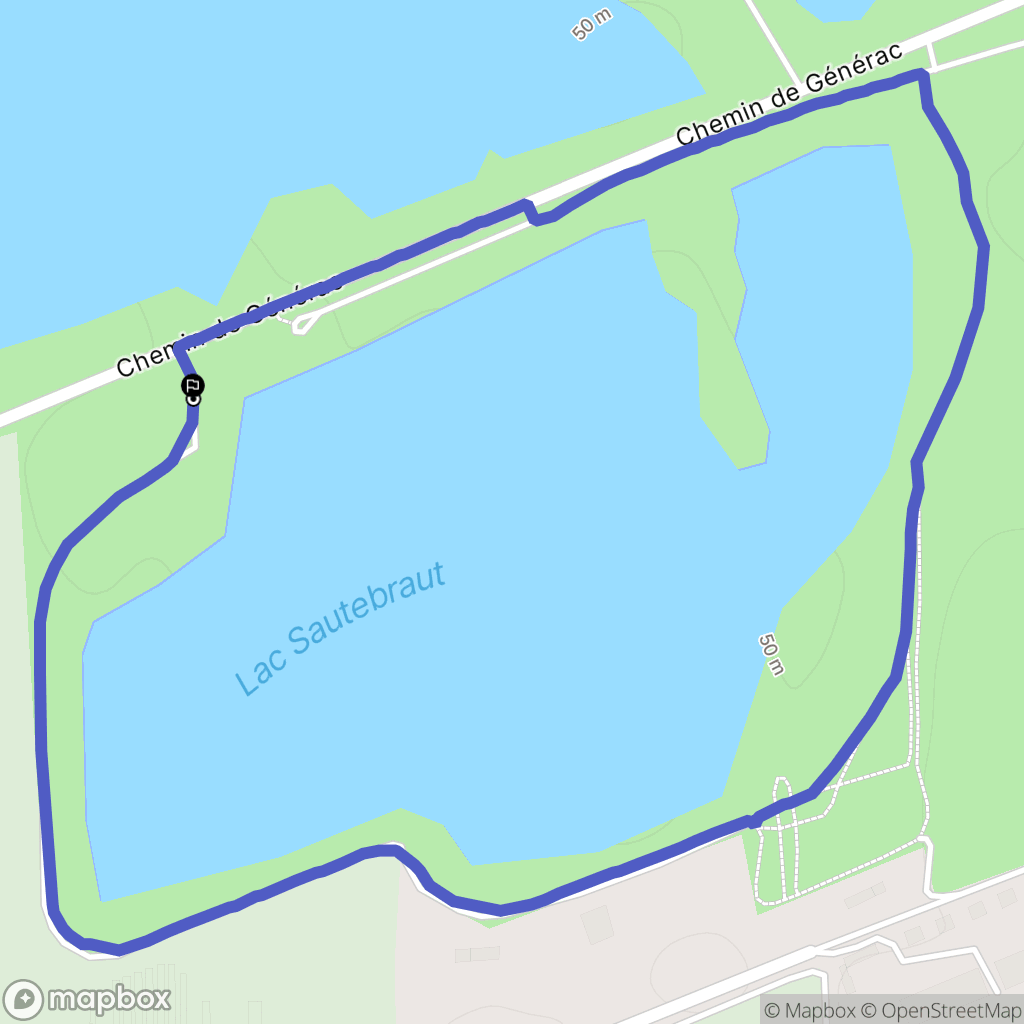 Bellegarde : carte du parcours de randonnée - France