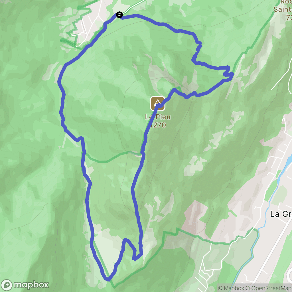 Saint-Paul-de-Varces : carte du parcours de randonnée - France