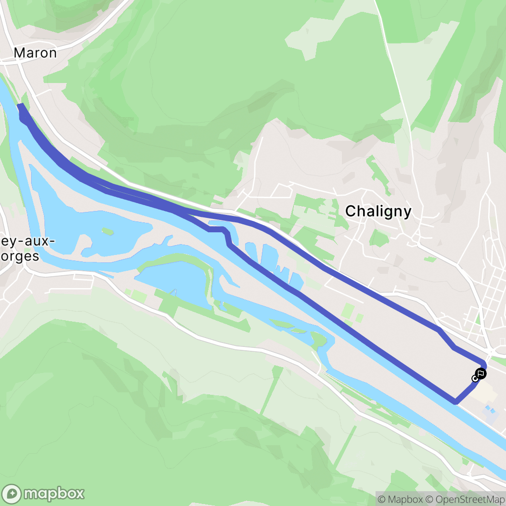 Pont-Saint-Vincent : carte du parcours de randonnée - France
