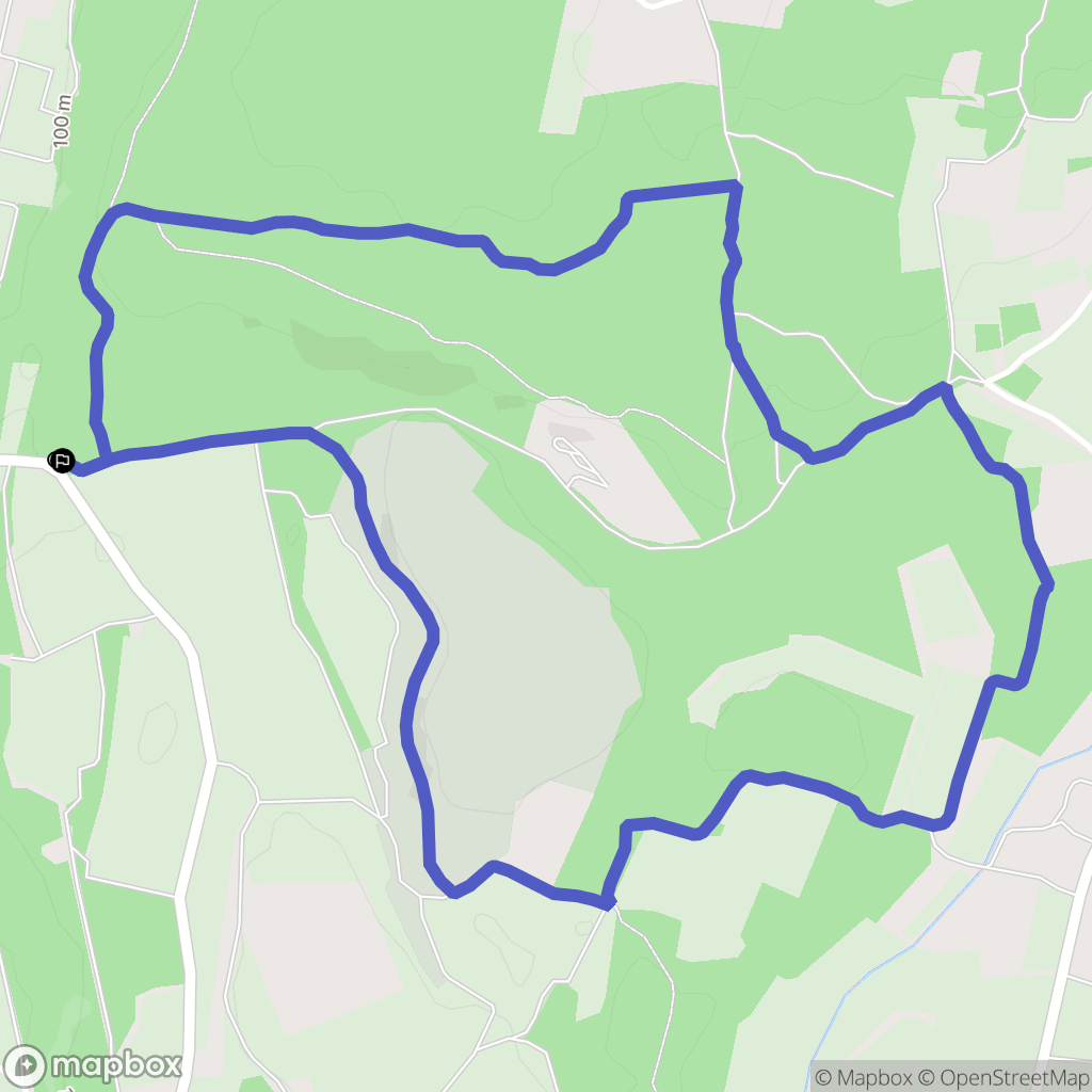 Suze-la-Rousse : carte du parcours de randonnée - France