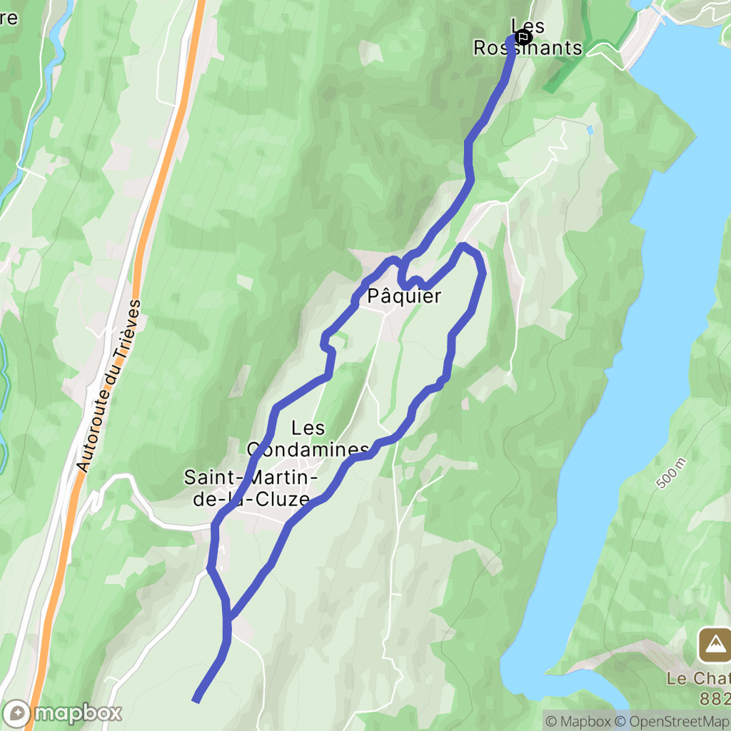 Vif : carte du parcours de randonnée - France