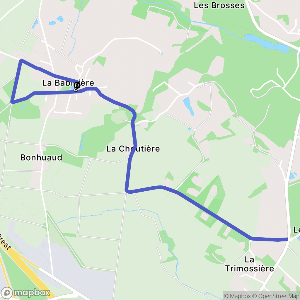 Vigneux-de-Bretagne : carte du parcours de randonnée - France