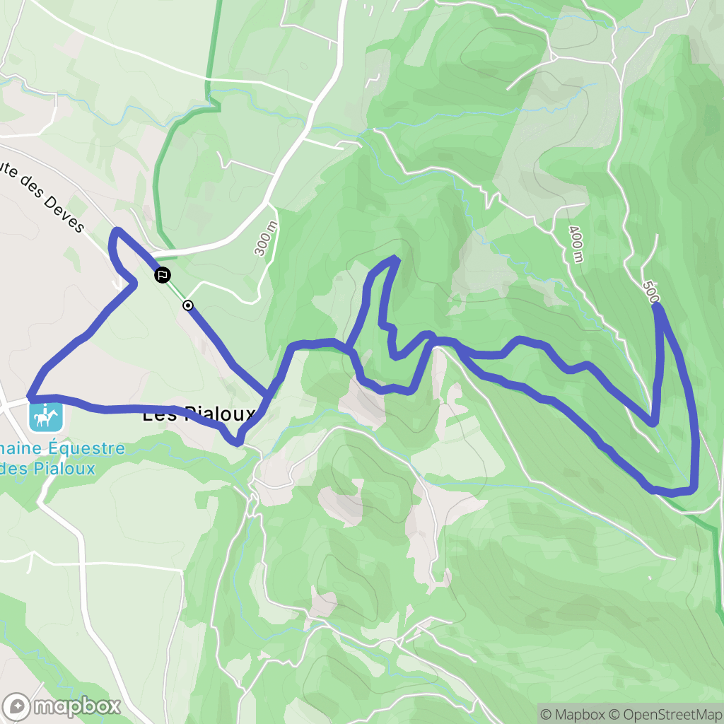 Barcelonne : carte du parcours de randonnée - France