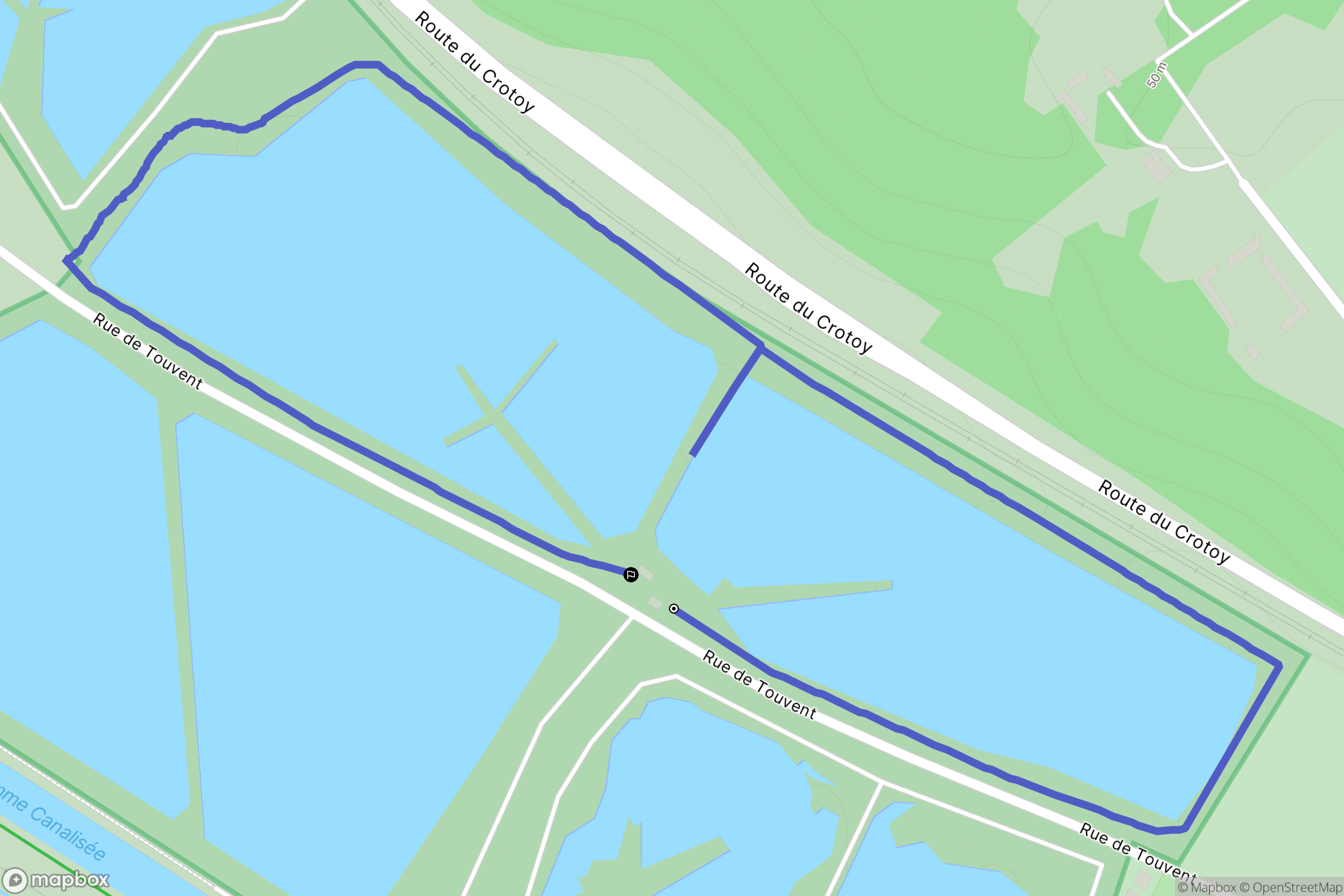 Grand-Laviers : carte du parcours de randonnée - France