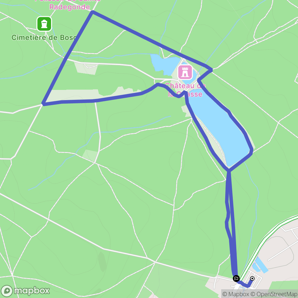 Montlignon : carte du parcours de randonnée - France