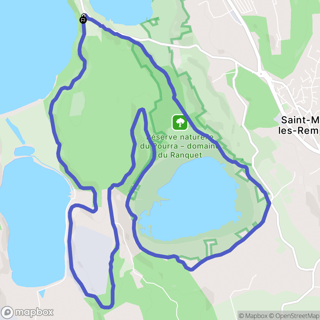 Saint-Mitre-les-Remparts : carte du parcours de randonnée - France