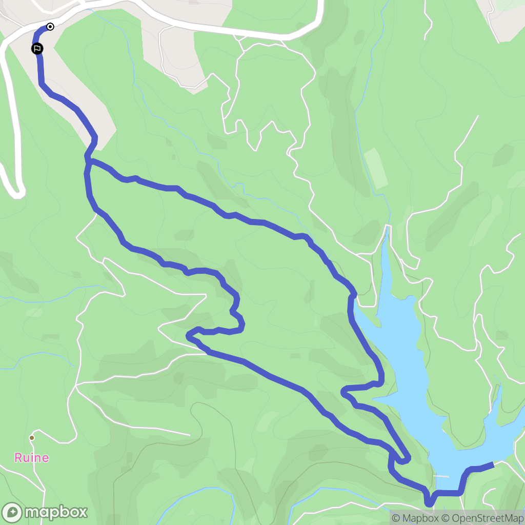 Seillans : carte du parcours de randonnée - France