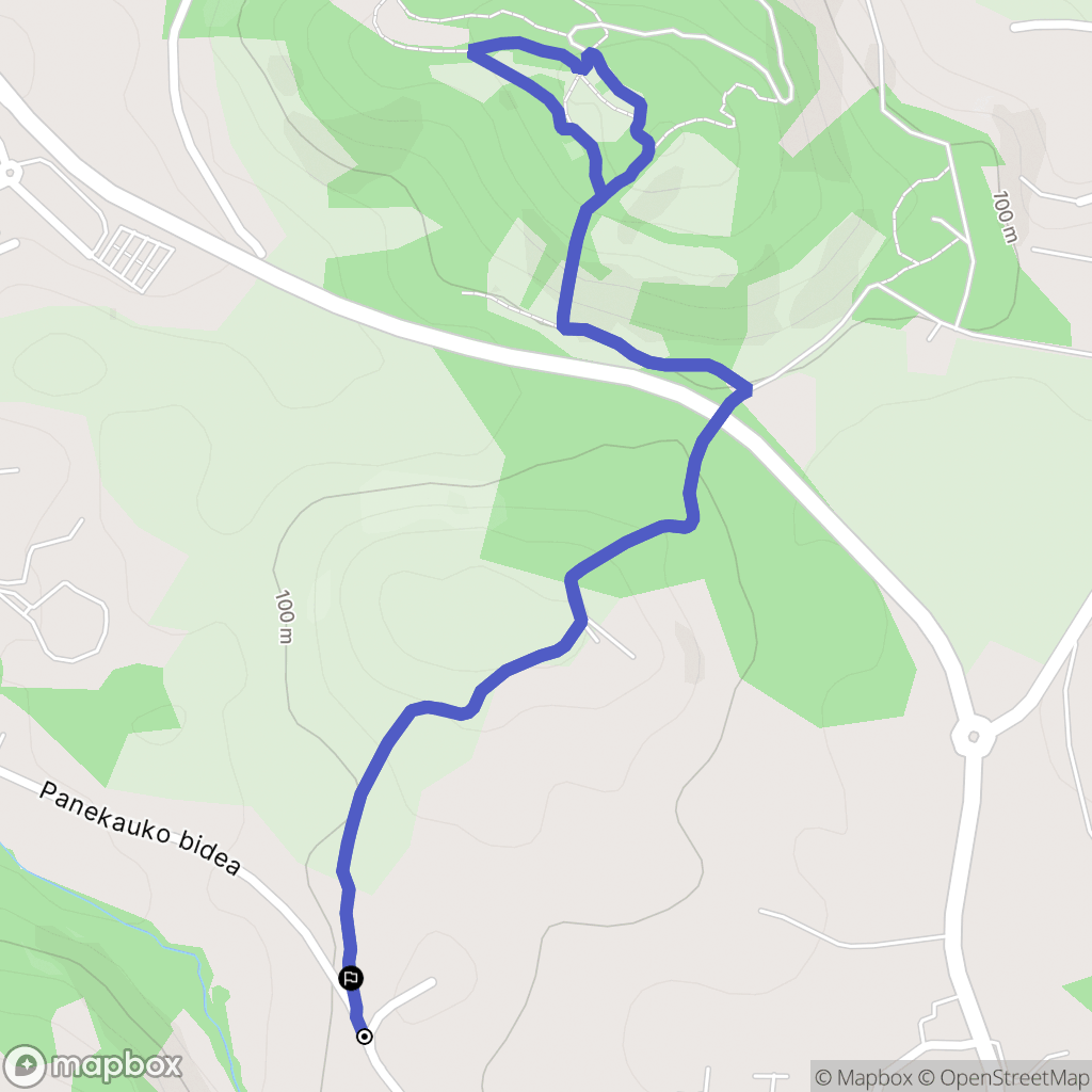 Itxassou : carte du parcours de randonnée - France