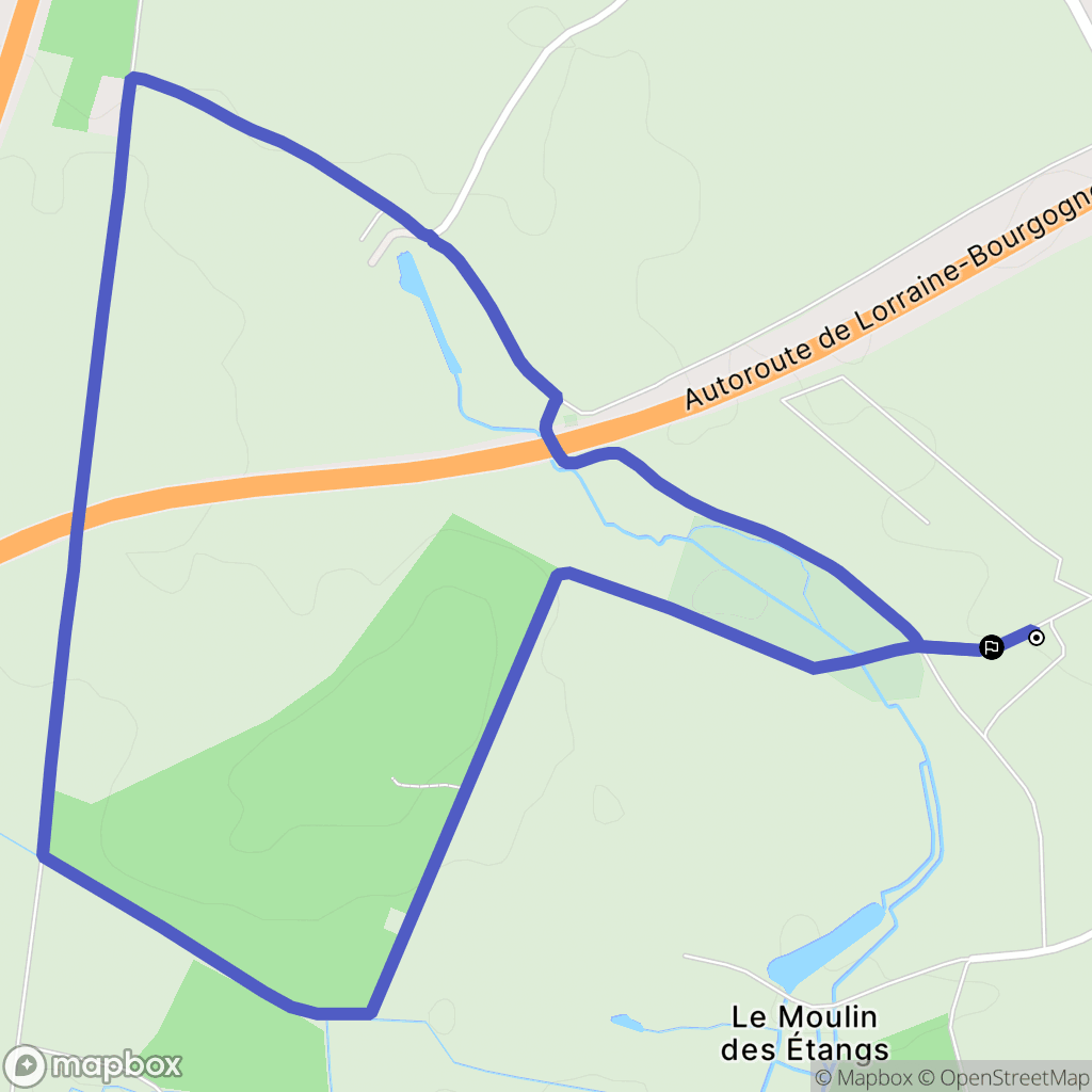 Fénay : carte du parcours de randonnée - France