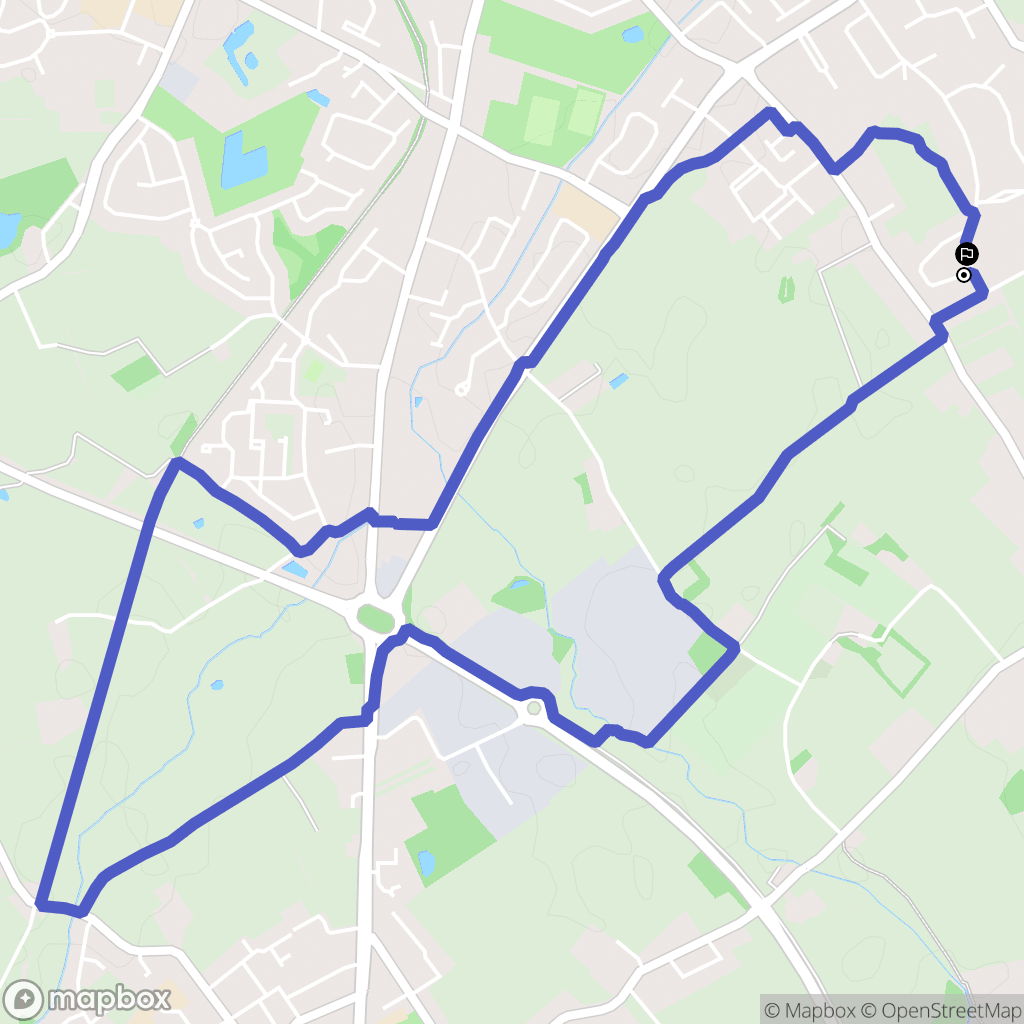 Halluin : carte du parcours de randonnée - France