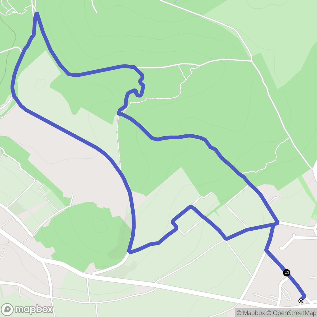 Merfy : carte du parcours de randonnée - France