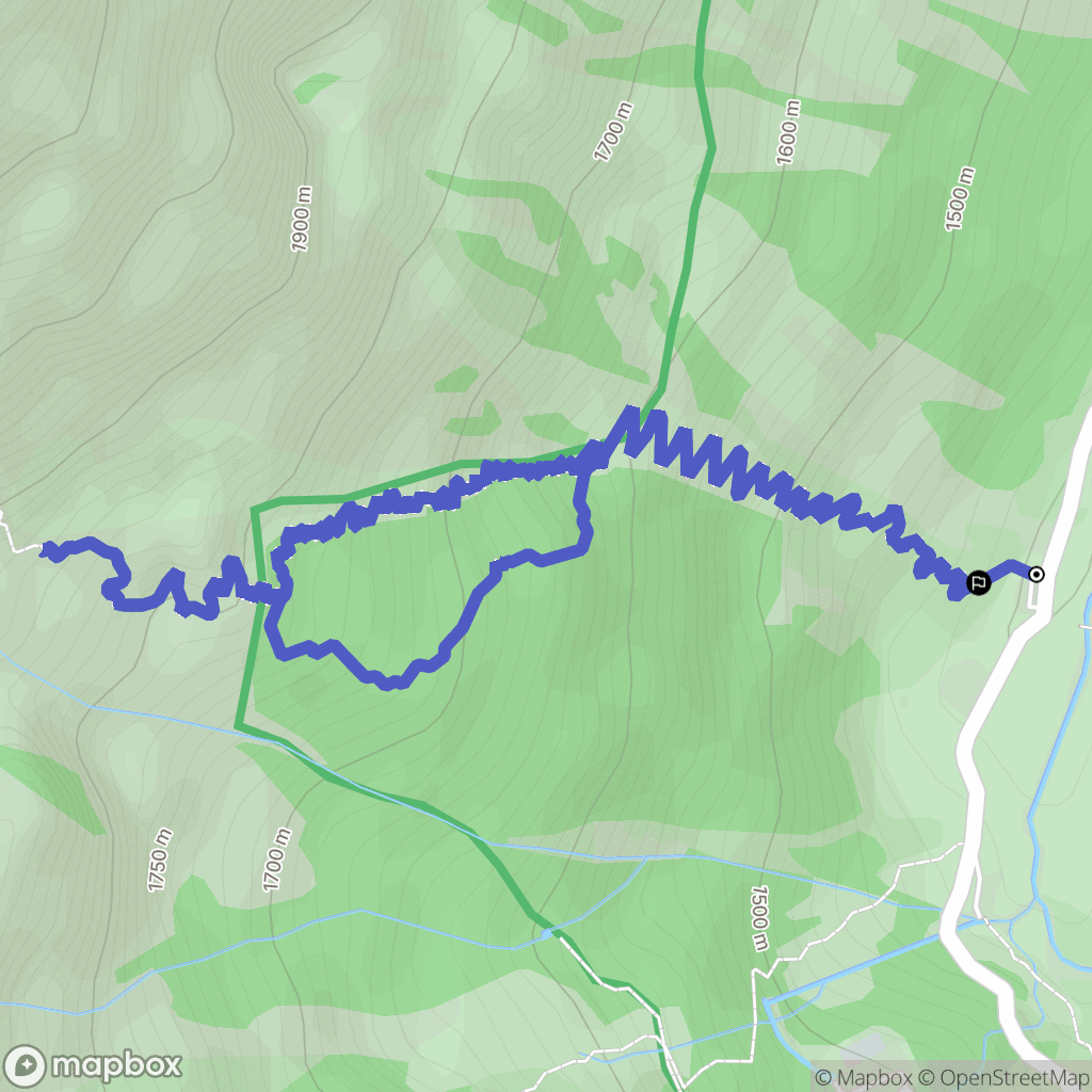 Arrens-Marsous : carte du parcours de randonnée - France