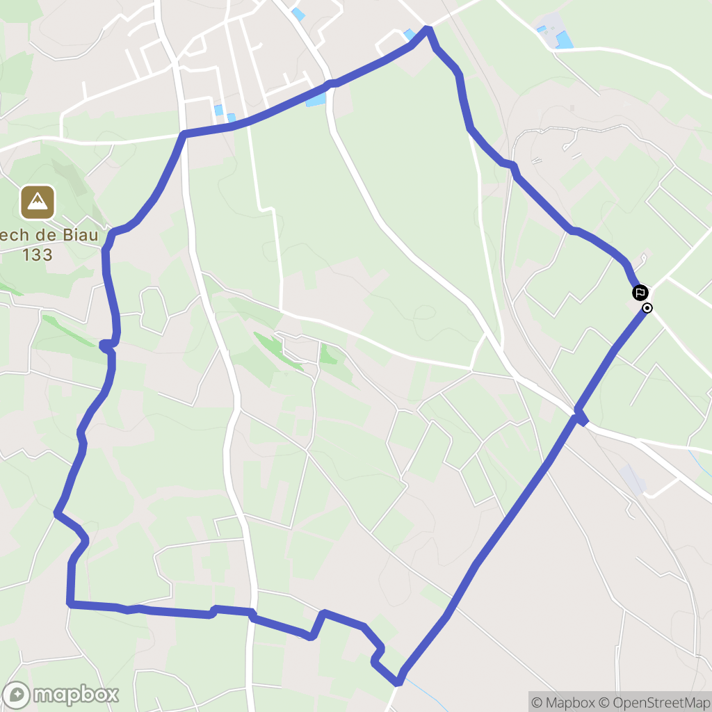 Puissalicon : carte du parcours de randonnée - France