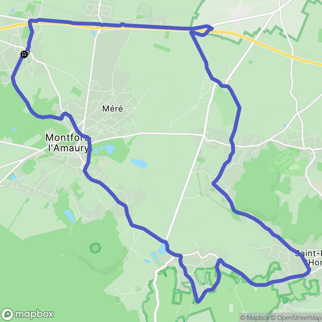 Galluis : carte du parcours de randonnée - France