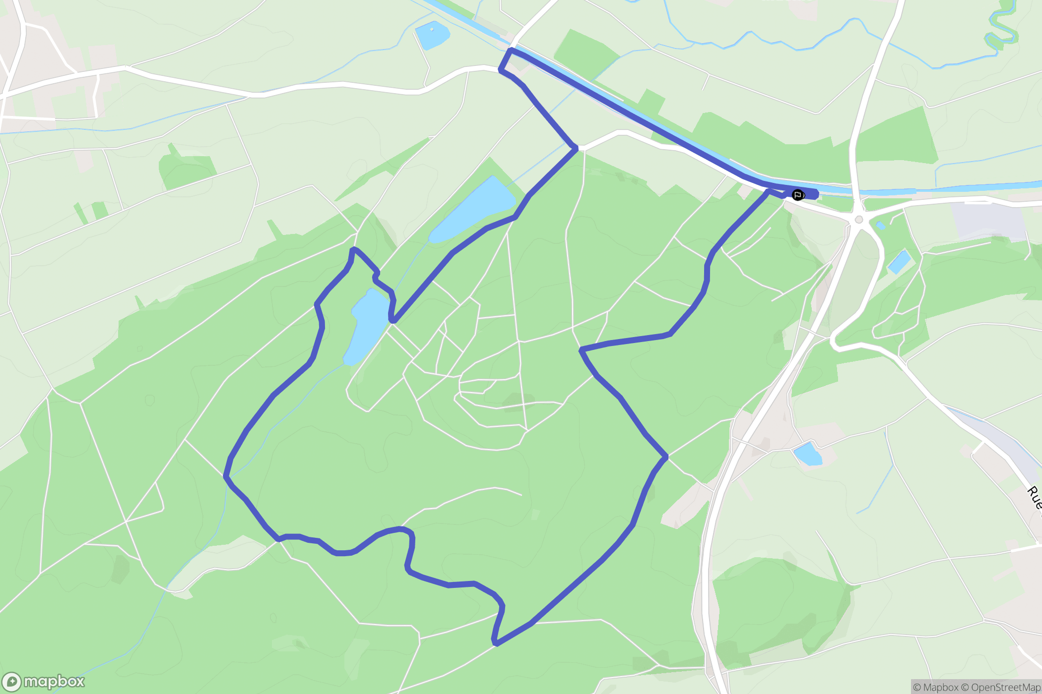 Heidwiller : carte du parcours de randonnée - France