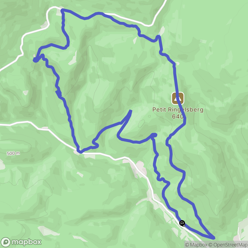 Oberhaslach : carte du parcours de randonnée - France