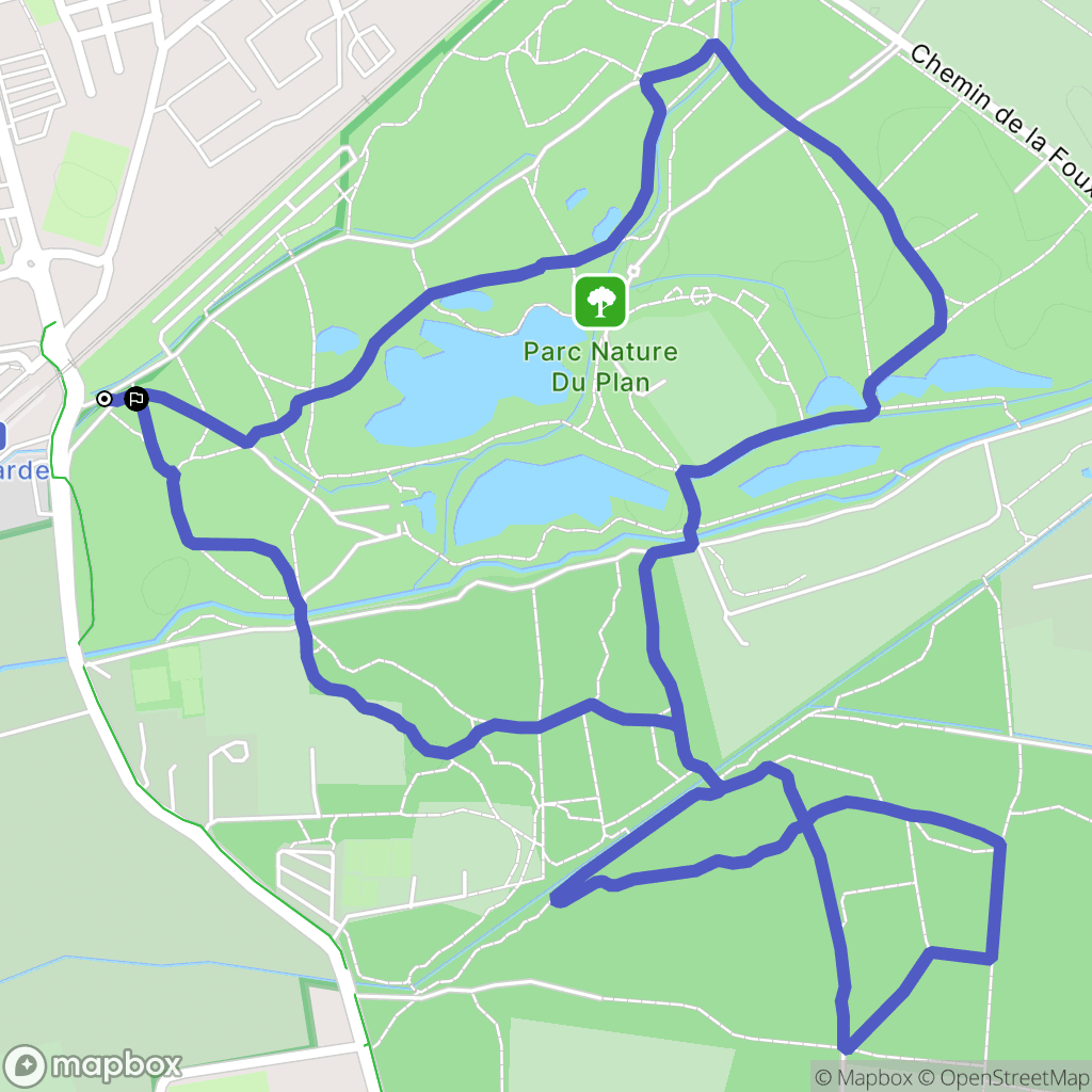 La Garde : carte du parcours de randonnée - France