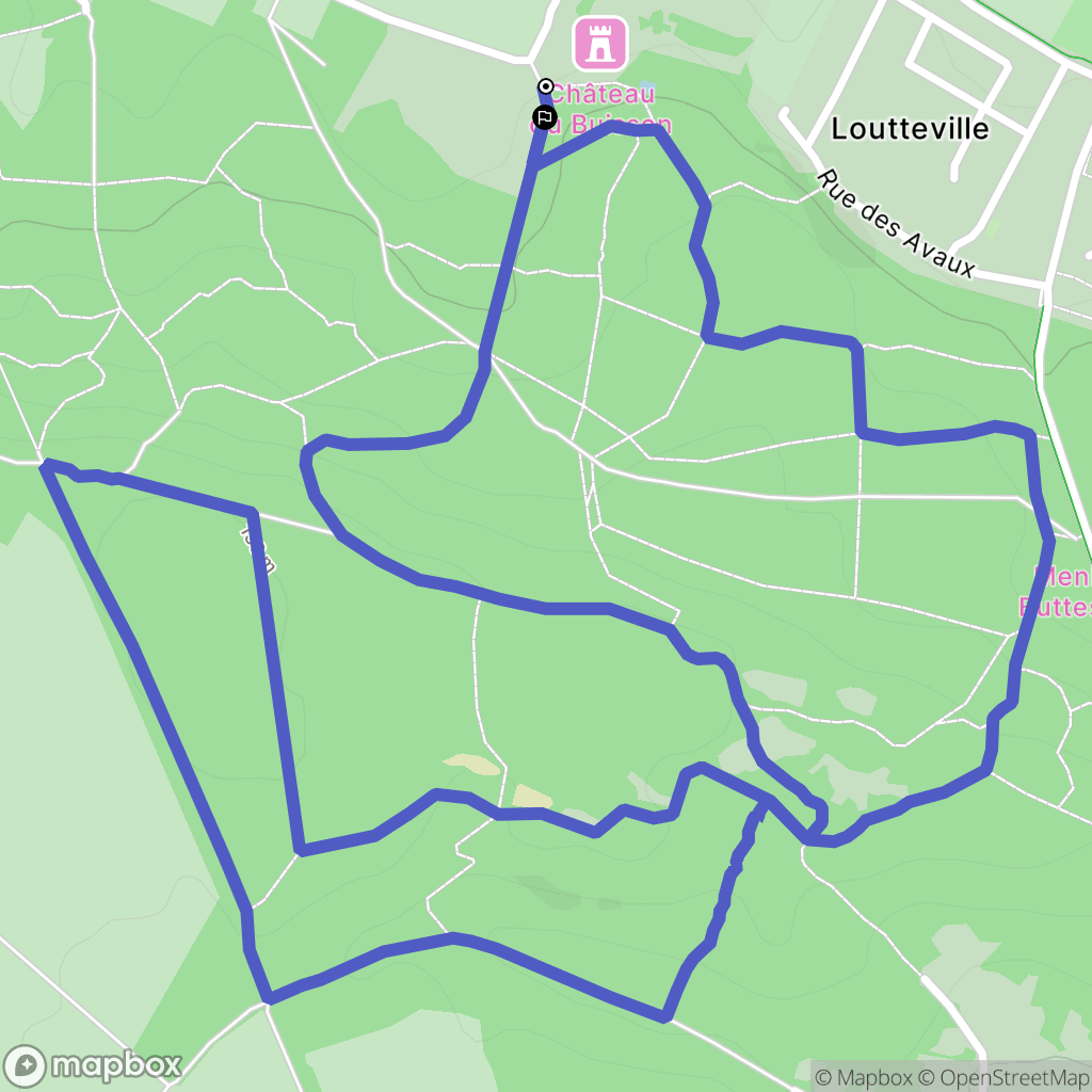 Champcueil : carte du parcours de randonnée - France
