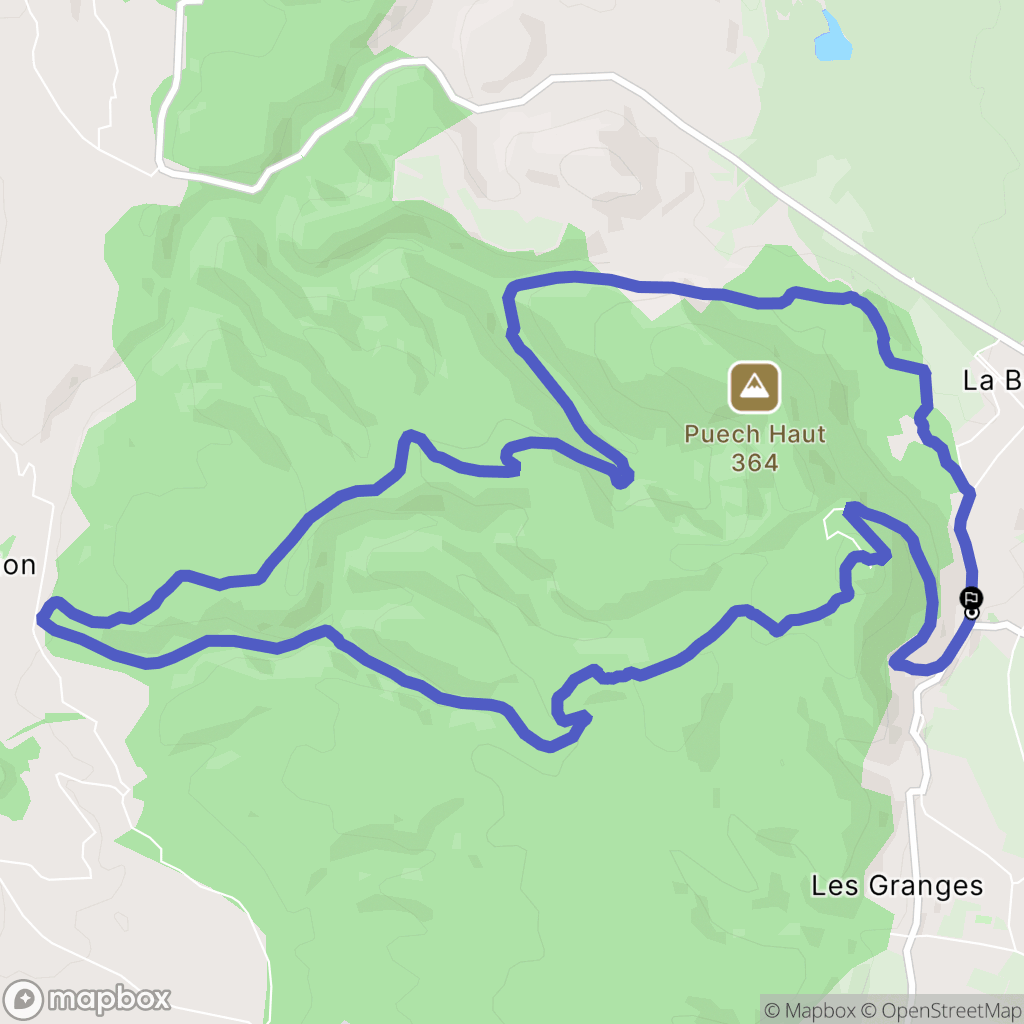 La Boissiere : carte du parcours de randonnée - France