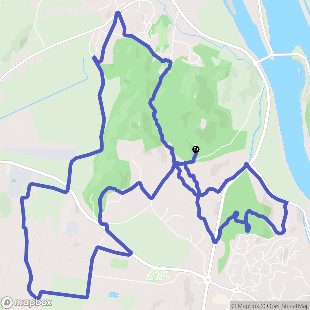 Beaucaire : carte du parcours de randonnée - France
