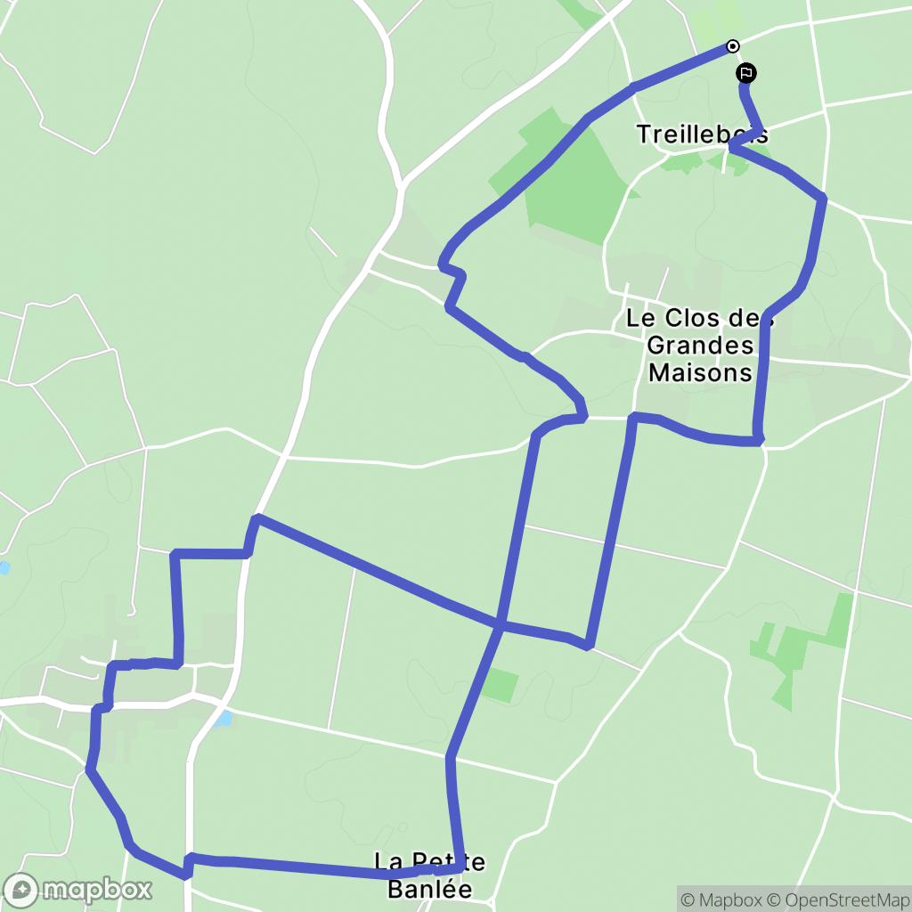 Tuffalun : carte du parcours de randonnée - France
