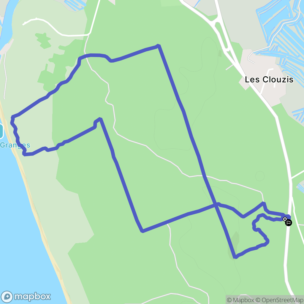 Les Sables-d'Olonne : carte du parcours de randonnée - France