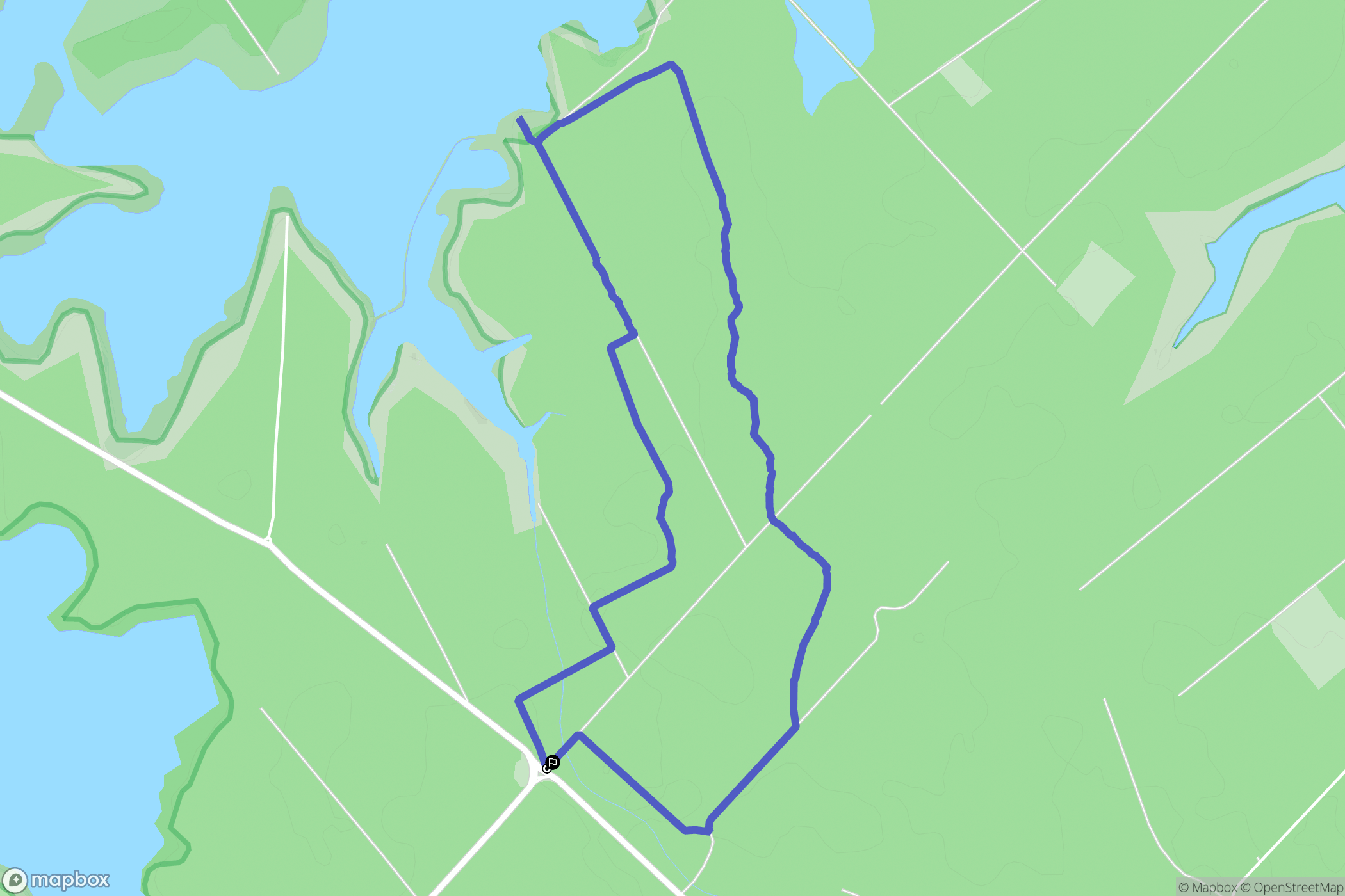 Piney : carte du parcours de randonnée - France