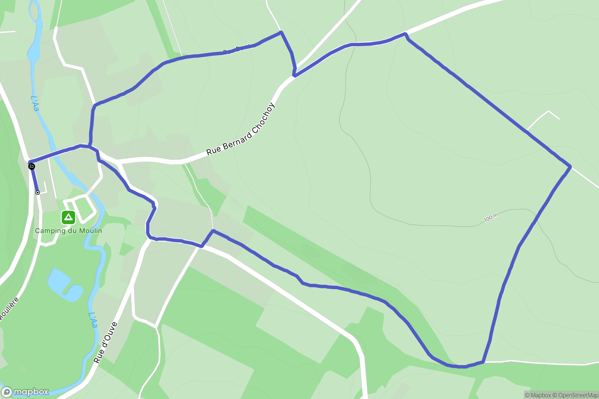 Remilly-Wirquin : carte du parcours de randonnée - France