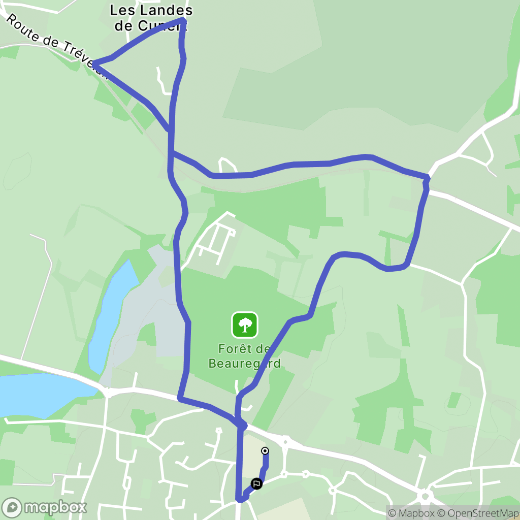Saint-Nazaire : carte du parcours de randonnée - France