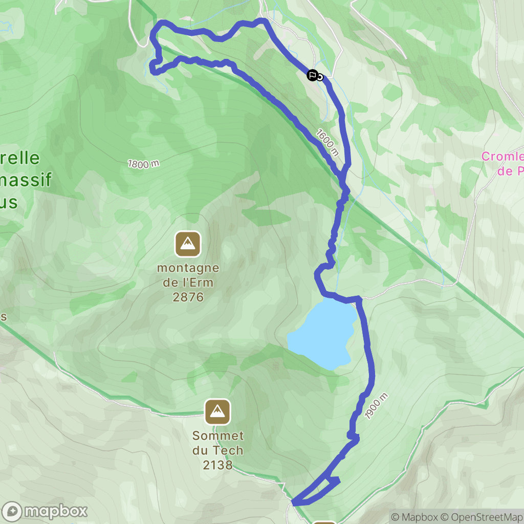 Bareilles : carte du parcours de randonnée - France
