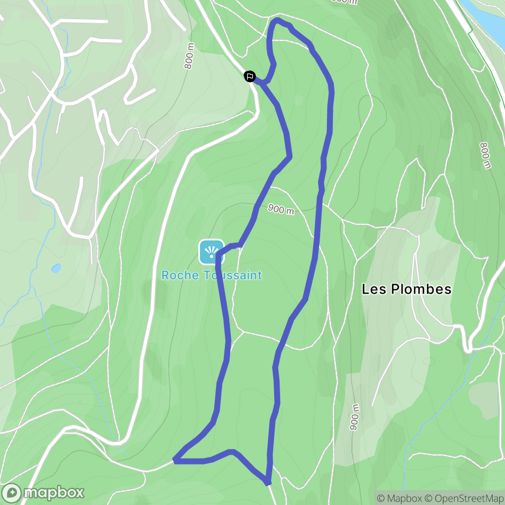 Xonrupt-Longemer : carte du parcours de randonnée - France