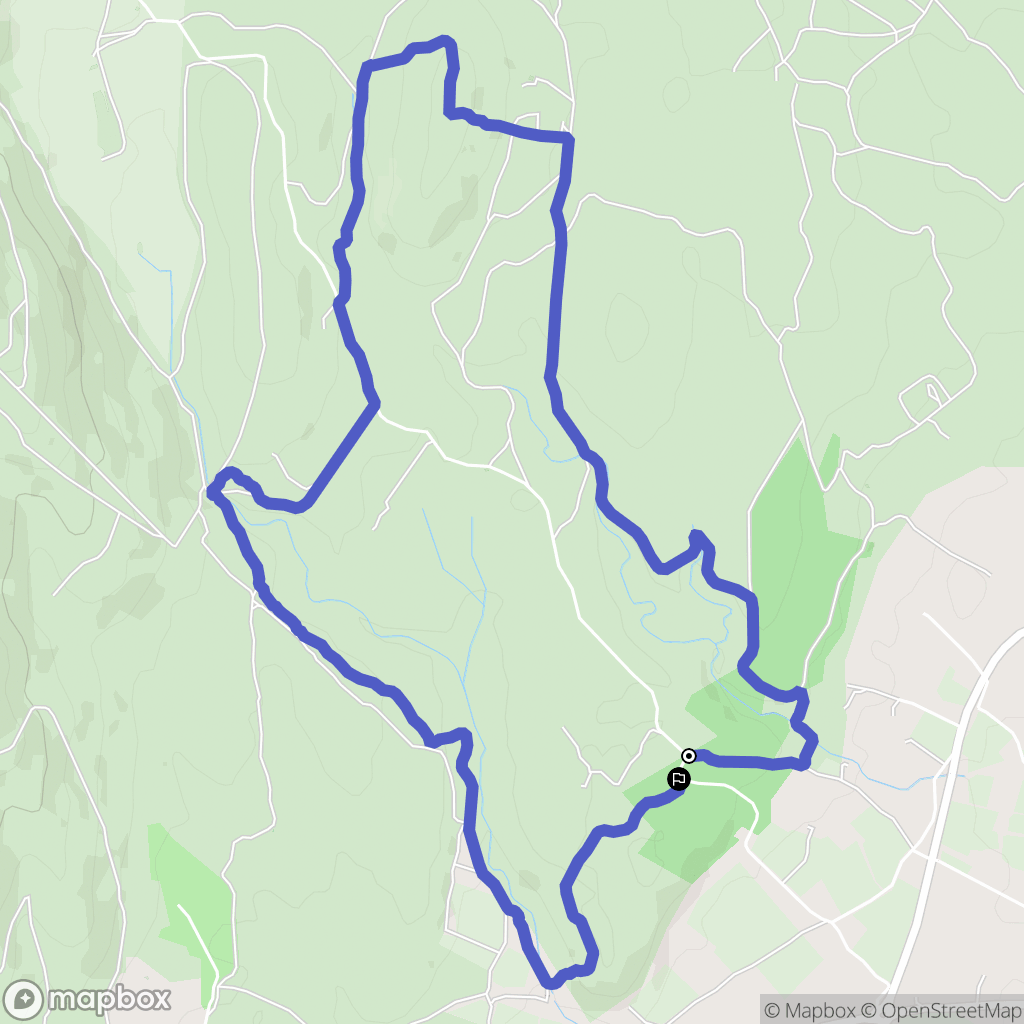Montbazin : carte du parcours de randonnée - France