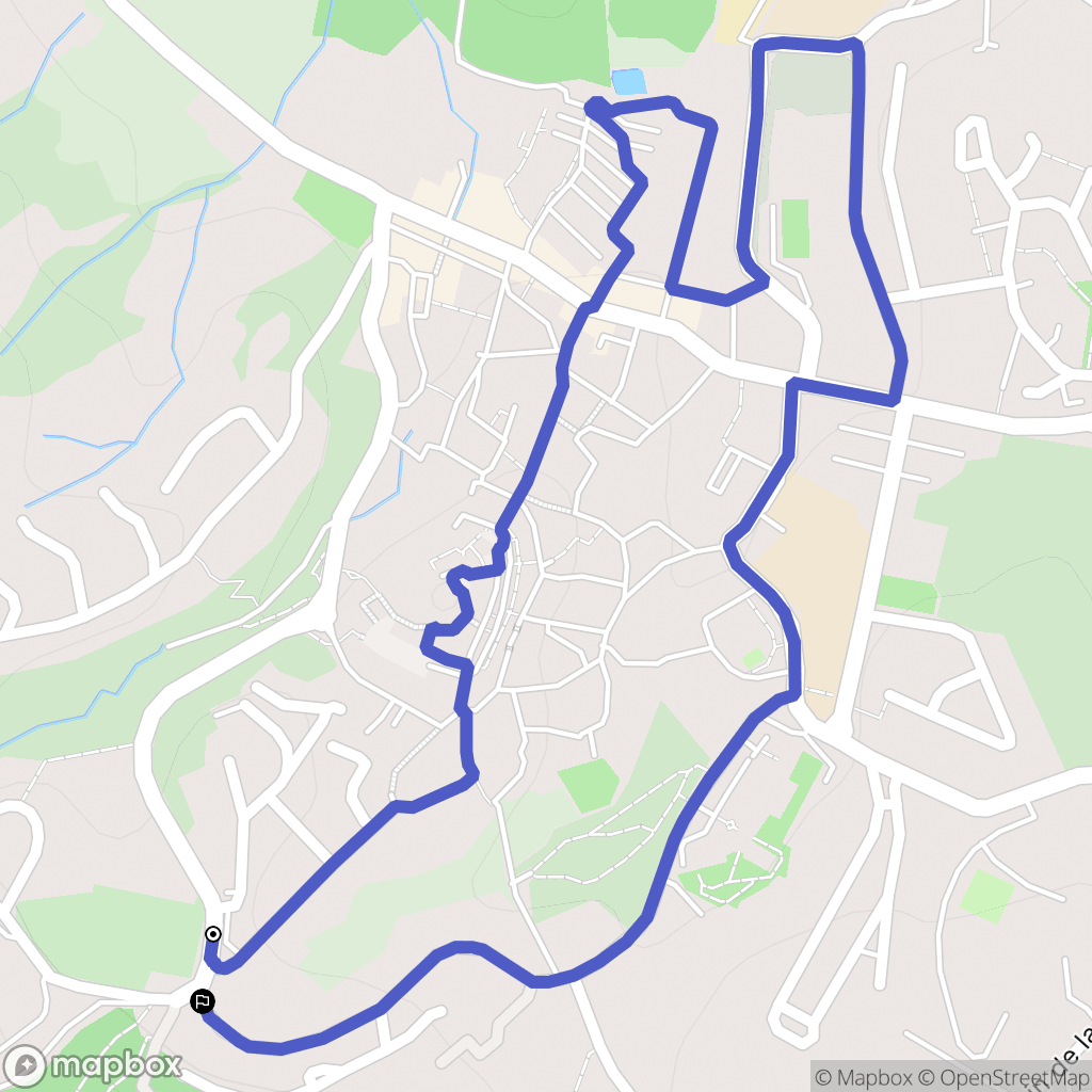Roquebrune-sur-Argens : carte du parcours de randonnée - France