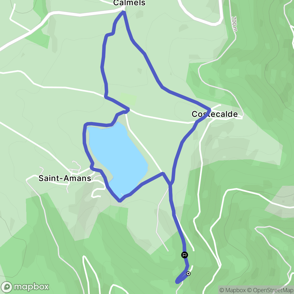 Le Truel : carte du parcours de randonnée - France